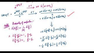 Fourier Transform  of Cos(wt) and Sin(wt) signal, plotting their spectrum