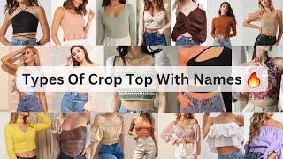 Different Types Of Crop Top With Names  || Types Of Trending Tops For Girls And Womens
