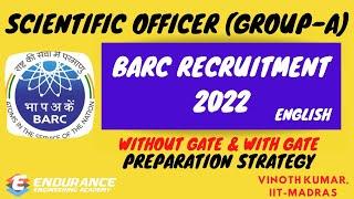 BARC Exam Recruitment 2022 | Preparation Strategy | Notification out | in English