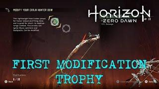 Horizon Zero Dawn - First Modification Trophy Guide / Modify A Weapon Or Outfit