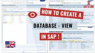 Create a View in SAP - Database Views [english]