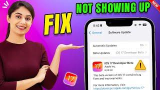 Fix iOS 17.1 Beta Update NOT Showing Up in Settings iPhone