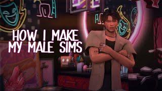 HOW I MAKE MY MALE SIMS  / Sims 4 / CC Haul