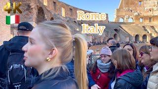 Rome Italy  / 01 January 2025/Walking Tour 4K 60fps HDR