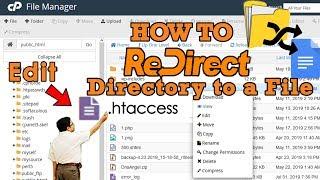 How to Redirect any Directory to a File via htaccess in cPanel [Easy method] ️