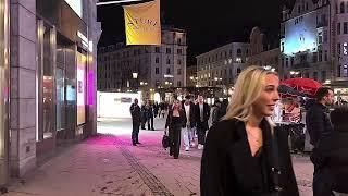 Swedish Girl naturally spitting on night out - SLOW MOTION