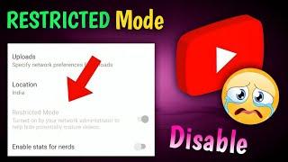 How to Fix YouTube Restricted Mode turned on By Network Administrator ( Easy Way 2024 )