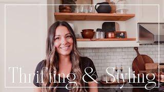 THRIFTING AND STYLING FALL HOME DECOR | Thrifted Fall Decor in the Kitchen & Home Decor on a Budget.