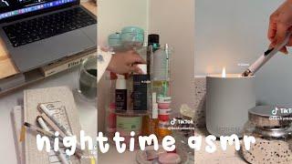 nighttime routine asmr tiktok