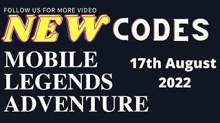 [ NEW ] MOBILE LEGENDS ADVENTURE CODES CDKEY | MLA Mirage Codes 2022 17th August