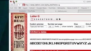 Mac - How to download a font from Dafont.com