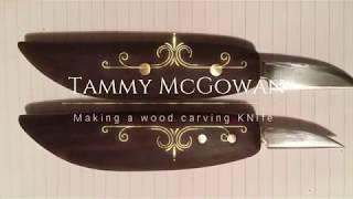 How to Make a Wood Carving Knife with Brass Pins