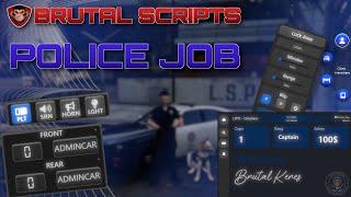 FiveM Police Job [ESX & QBCore/QBOX] | Brutal Scripts