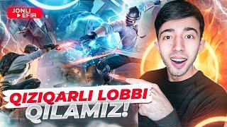 QIZIQARLI LOBBI QILAMIZ STRIM  PUBG MOBILE!!!