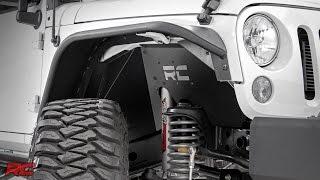 2007-2017 Jeep Wrangler Front Inner Fender Liners by Rough Country