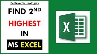 How to Find Second Highest Value in Excel
