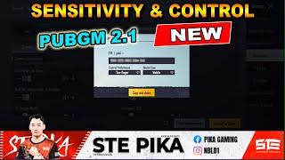 (New) STE pikA Sensitivity & control Code for PUBG Mobile 2.1