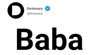 Baba Meaning In English