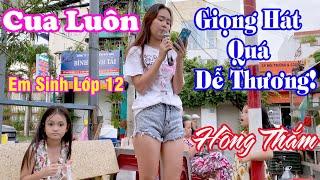 Cua Luôn Em Học Sinh Lớp 12 Vì Giọng Hát Quá Dễ Thương | Giấc Ngủ Đầu Nôi - Hồng Thắm