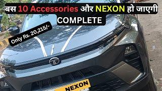 NEXON Base to Top सिर्फ 20000 में |10 Best Accessories for TATA Nexon