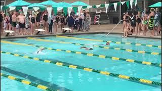  6 year old swimming in the U8 team | 1st place 