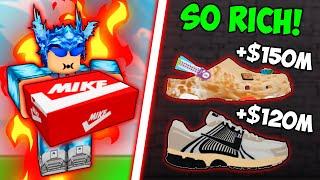 Buying Mystery Boxes Made Me SO RICH in Sneaker Resell Simulator! Sneaker Con Hustle #18 (Roblox)