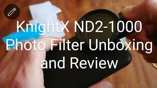 KnightX ND2-1000 Photo Filter Unboxing and Review