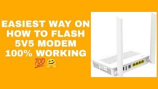 HOW TO FLASH 5V5 MODEM GPON TO EPON! EASIEST WAY 100% WORKING!! MADALI LANG PALA 