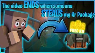 Krunker io, but the video ENDS when someone STEALS my Kr Package!( Funny Meme Video!)