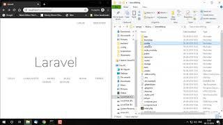 How to run laravel project on localhost windows 10 without use php artisan serve
