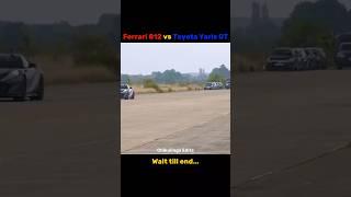 Ferrari 812 vs Toyota yaris GR... #shorts