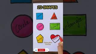 2D Shapes Drawing️|Learn Shapes  #kids #art #drawing #shapes #drawingforkids #learning #easydrawing