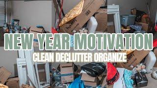 NEW YEAR CLEAN DECLUTTER AND ORGANIZE WITH ME  | 2025 CLEAN WITH ME | EXTREME CLEANING MOTIVATION