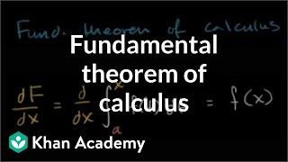 Fundamental theorem of calculus (Part 1) | AP Calculus AB | Khan Academy