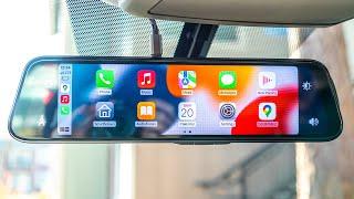 Smart Mirror with Wireless Apple CarPlay Android Auto and Dashcam - REVIEW