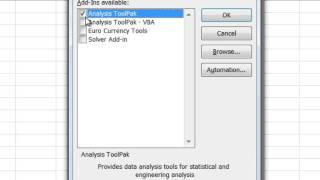 How to Install the Data Analysis ToolPak in Microsoft Excel