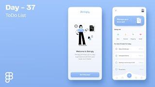 Daily UI Design Challenge | Day - 37 | ToDo List App UI