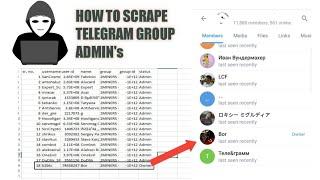 How to scrape telegram group admin and owners 2022 - Coded by @llattes