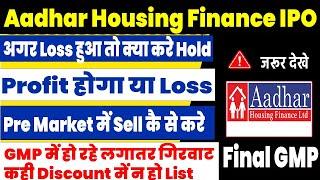 Aadhar Housing ipo hold or sell | Aadhar Housing ipo today latest gmp | Aadhar Housing Finance