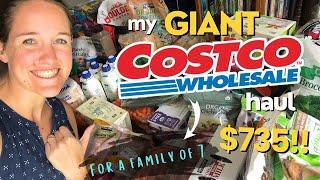 Huge Costco Grocery Haul || Large Family Healthy Eating