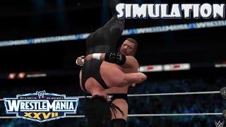 WWE 2K16 SIMULATION: Undertaker vs Triple H | Wrestlemania 27 Highlights