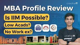 MBA Profile Review: Low Academics? No Work Experience? - Is IIM Possible?
