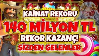 Slot Oyunları  Sizden Gelenler  140 MİLYON TL DÜNYA REKORU KÂİNAT REKORU | MAX WİNLER