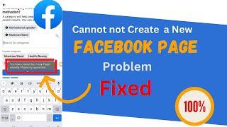 Cannot create Page You have created too many Pages in short time Facebook page creating problem