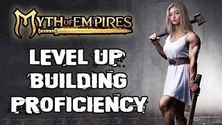 Myth of Empires how to level up building fast