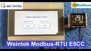 E5CC & Weintek MT8071iE "Modbus-RTU" via RS485