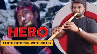 Hero Flute Tutorial For Beginners - Easy To Play Notes -  Straight Flute - Bansuri Bajana Sikhe