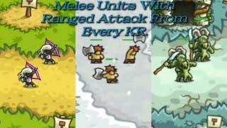 Every Melee Unit with Ranged Attack From All Kingdom Rush.