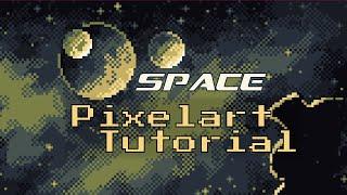 Space Pixelart Tutorial. Step-by-Step for Beginners.