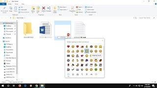 How to Insert Emojis to Folder & File Names